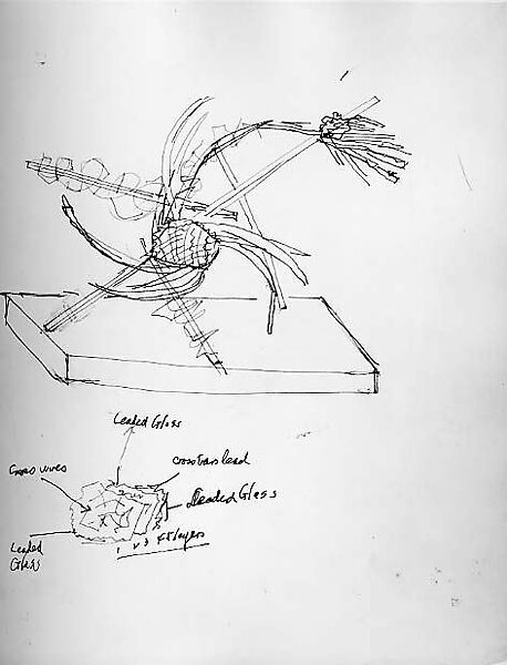 Untitled, Seymour Lipton (American, New York 1903–1986 Locust Valley, New York), Pen and ink with graphite on paper 