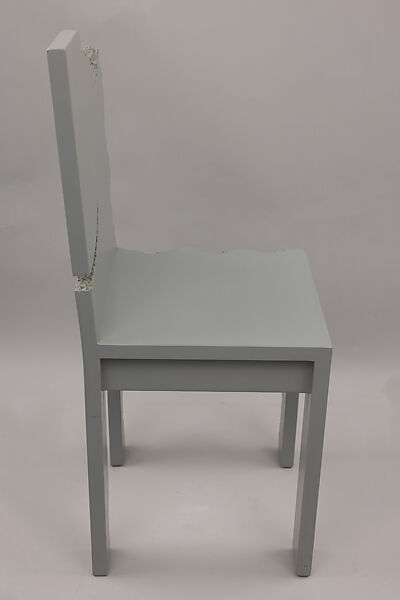 "Nothing Continues to Happen" Side Chair, Howard Meister (American, born New York, 1953), Painted plywood