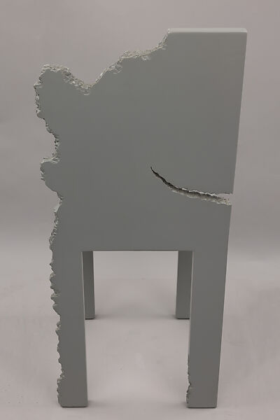 "Nothing Continues to Happen" Side Chair, Howard Meister (American, born New York, 1953), Painted plywood