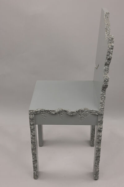 "Nothing Continues to Happen" Side Chair, Howard Meister (American, born New York, 1953), Painted plywood