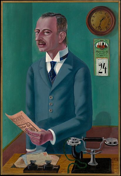 The Businessman Max Roesberg, Dresden, Otto Dix (German, Untenhaus 1891–1969 Singen), Oil on canvas 