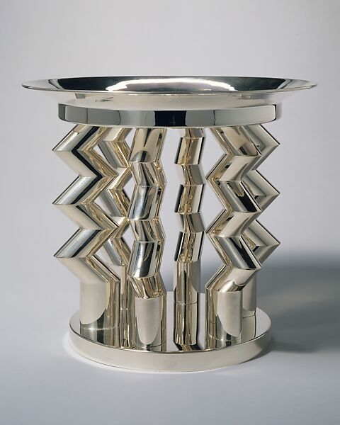 "Murmansk" Fruit Dish, Ettore Sottsass (Italian (born Austria), Innsbruck 1917–2007 Milan), Silver 