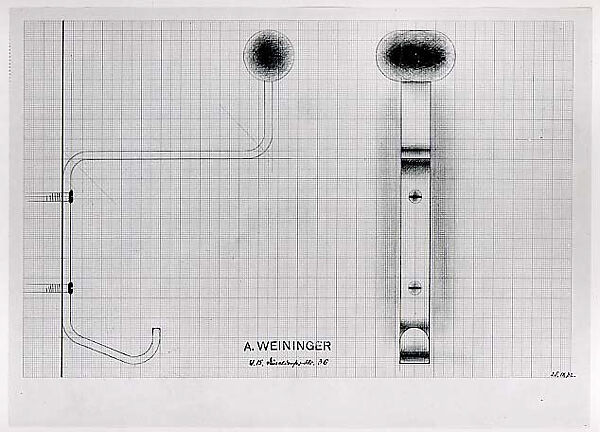 Design for a Clothes Hook, Andor Weininger (American (born Hungary), Karancs 1899–1986 New York), Graphite 