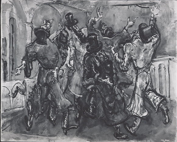 Hasidic Dance, Max Weber  American, born Russia, Oil on canvas
