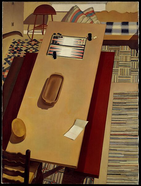 Americana, Charles Sheeler (American, Philadelphia, Pennsylvania 1883–1965 Dobbs Ferry, New York), Oil on canvas 