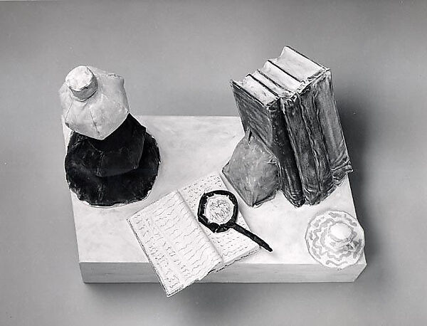 Still Life with Books and Magnifying Glass