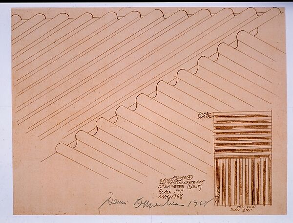 Ground Cover, Dennis Oppenheim (American, Electric City, Washington 1938–2011 New York), Sepia line print 