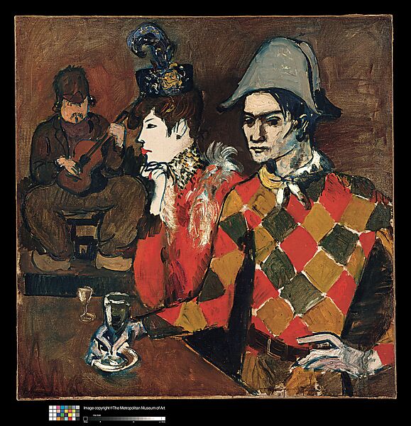 At the Lapin Agile, Pablo Picasso (Spanish, Malaga 1881–1973 Mougins, France), Oil on canvas