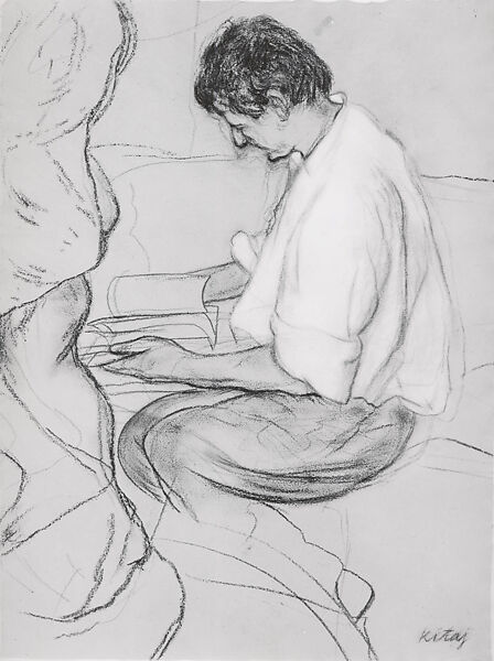 Lucian Freud, R.B. Kitaj (American, Cleveland, Ohio 1932–2007 Los Angeles, California), Charcoal and pastel on paper