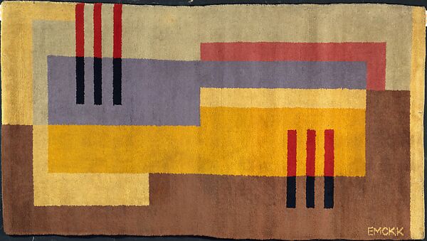 Carpet, Edward McKnight Kauffer (American, Great Falls, Montana 1890–1954 New York), Wool and jute 