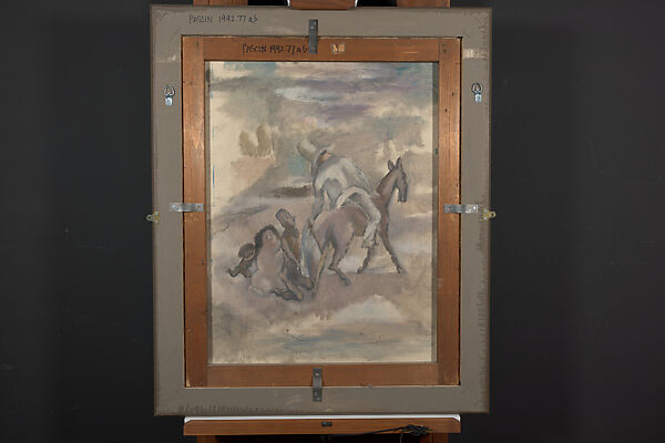 Reclining Girl (recto); Cuban Scene (verso), Jules Pascin (American (born Bulgaria), Vidin 1885–1930 Paris), Oil on canvas