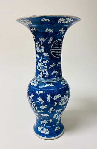 Vase with plum blossoms (one of a pair)