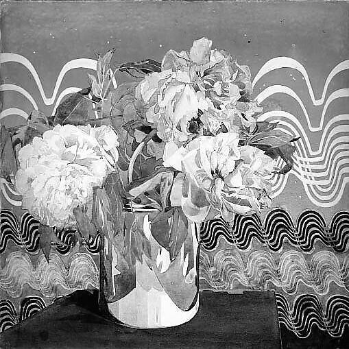 Peonies, Charles Rennie Mackintosh (British, Glasgow, Scotland 1868–1928 London), Watercolor, opaque watercolor, and graphite on paper