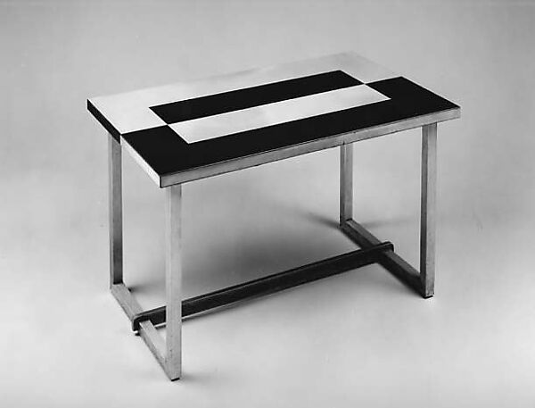Table, Donald Deskey (American, Blue Earth, Minnesota 1894–1989 Vero Beach, Florida), Polished aluminum and Bakelite 