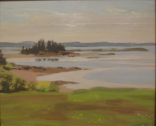 Pea Point from South Meadow, Fairfield Porter (American, Winnetka, Illinois 1907–1975 Southampton, New York), Oil on pressboard 