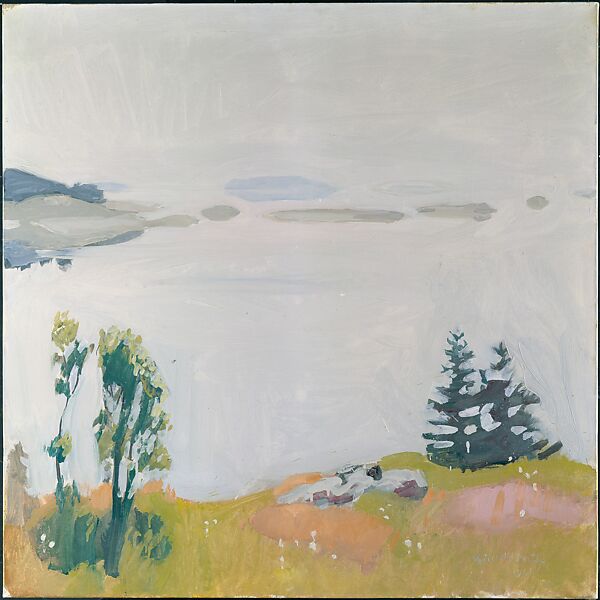 Calm Morning, Fairfield Porter (American, Winnetka, Illinois 1907–1975 Southampton, New York), Oil on canvas 