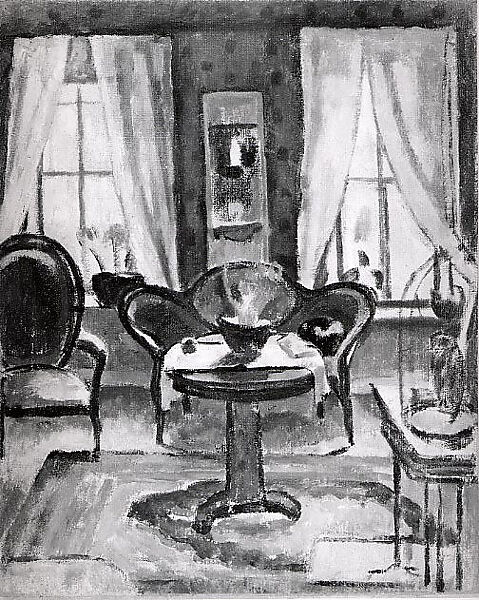 Interior, Samuel Halpert (American, Bialystok, Russia 1884–1930 Detroit, Michigan), Oil on canvas 
