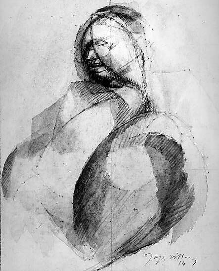 Félix Barré, Jacques Villon (French, Damville 1875–1963 Puteaux), Watercolor, graphite, and ink on paper 