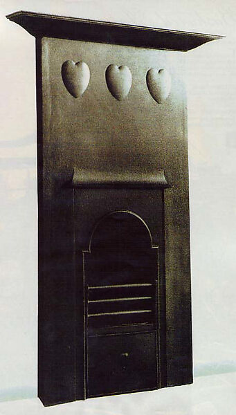 Fireplace, Charles F. A. Voysey (British, Hessle, Yorkshire 1857–1941 Winchester), Cast iron 
