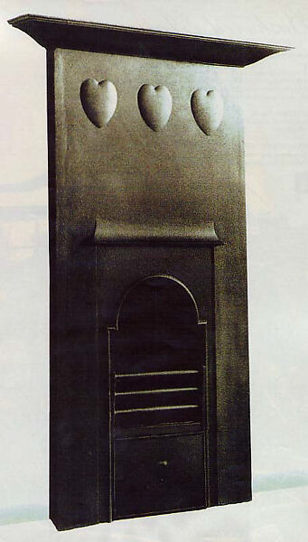 Fireplace, Charles F. A. Voysey (British, Hessle, Yorkshire 1857–1941 Winchester), Cast iron
