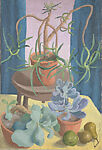 Succulents on an African Stool