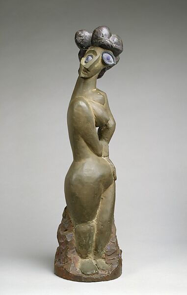Figure in Rotation, Max Weber (American (born Russia), Bialystok 1881–1961 Great Neck, New York), Bronze, painted 