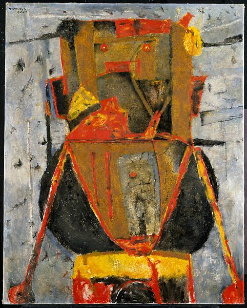 Torso of a Man, Rufino Tamayo (Mexican, Oaxaca 1899–1991 Mexico City), Oil and sand on canvas 