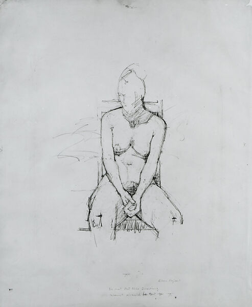 Juliet, Euan Uglow (British, 1932–2000), Graphite on paper 