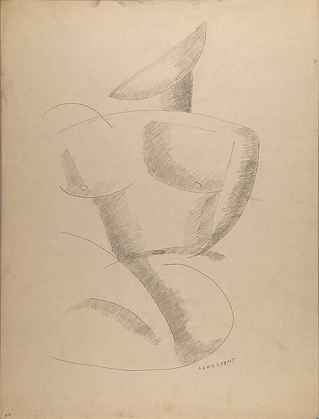 Seated Nude, George Constant (American (born Greece), Arahova 1892–1978 New York), Graphite on paper 