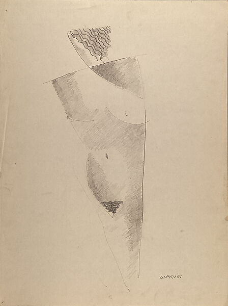 Standing Nude, George Constant (American (born Greece), Arahova 1892–1978 New York), Graphite on paper 