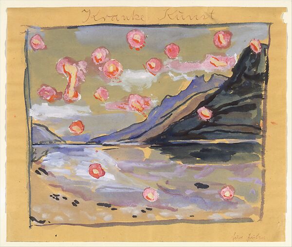Sick Art, Anselm Kiefer (German, born Donaueschingen, 1945), Watercolor, gouache, and ballpoint pen on paper 