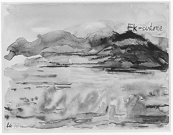 Essence/Ex-sistence, Anselm Kiefer (German, born Donaueschingen, 1945), Watercolor and opaque watercolor on paper