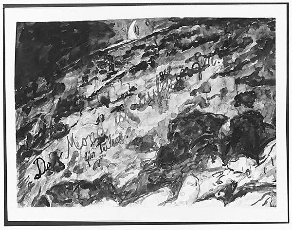 The Moon Has Risen, Anselm Kiefer (German, born Donaueschingen, 1945), Watercolor and opaque watercolor on paper
