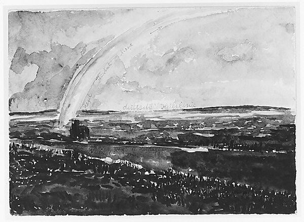 German Lineages of Salvation, Anselm Kiefer (German, born Donaueschingen, 1945), Watercolor, opaque watercolor and ballpoint pen on paper