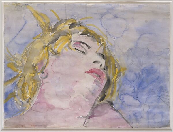 Virginia Woolf, Anselm Kiefer (German, born Donaueschingen, 1945), Watercolor, gouache, and graphite on paper 