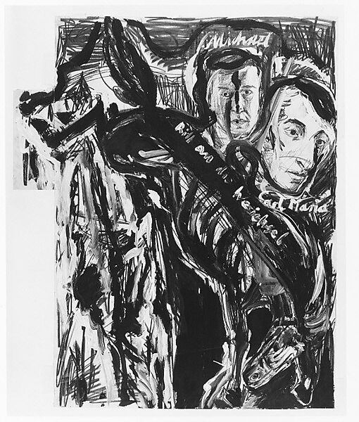 Ride to the Vistula, Anselm Kiefer (German, born Donaueschingen, 1945), Acrylic paint and graphite on joined paper