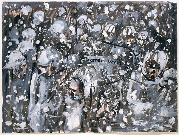 Horror Vacui, Anselm Kiefer (German, born Donaueschingen, 1945), Watercolor, gouache, acrylic, and graphite on paper 