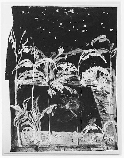 Midsummer Night, Anselm Kiefer (German, born Donaueschingen, 1945), Gouache and acrylic on cut and pasted gelatin silver prints