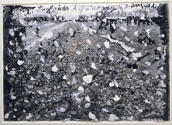 Siegfried's Difficult Way to Brünnhilde, Anselm Kiefer (German, born Donaueschingen, 1945), Acrylic and gouache on photograph 