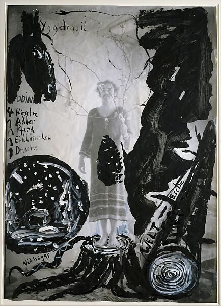 Yggdrasil, Anselm Kiefer (German, born Donaueschingen, 1945), Gouache and acrylic on photograph 