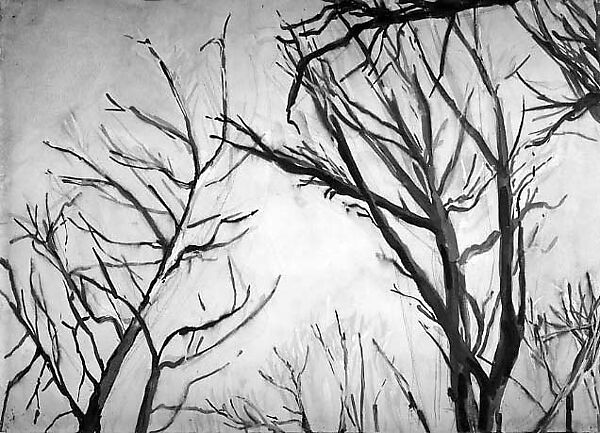 Autumn Forest, Anselm Kiefer (German, born Donaueschingen, 1945), Watercolor, opaque watercolor, and graphite on papers