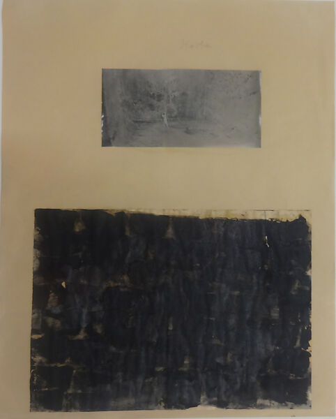 Carbon, Anselm Kiefer (German, born Donaueschingen, 1945), Cut and pasted photograph, painted paper and graphite on paper 