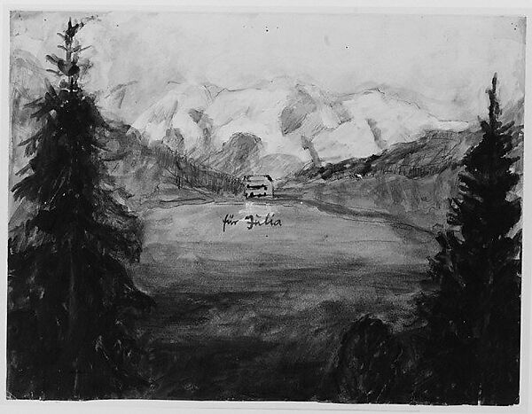 Reservoir, Anselm Kiefer (German, born Donaueschingen, 1945), Watercolor, gouache, and graphite on paper 