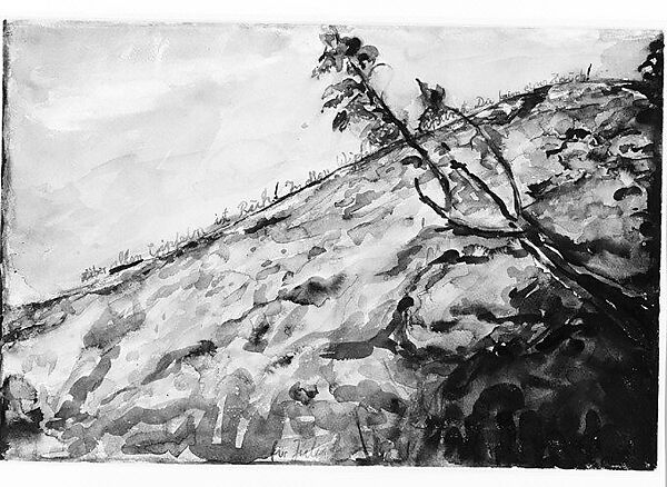 On Every Mountain Peak There Is Peace, Anselm Kiefer (German, born Donaueschingen, 1945), Watercolor and opaque watercolor on paper