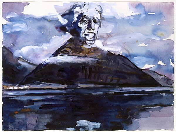 Stefan!, Anselm Kiefer  German, Watercolor, opaque watercolor, and colored pencil on paper