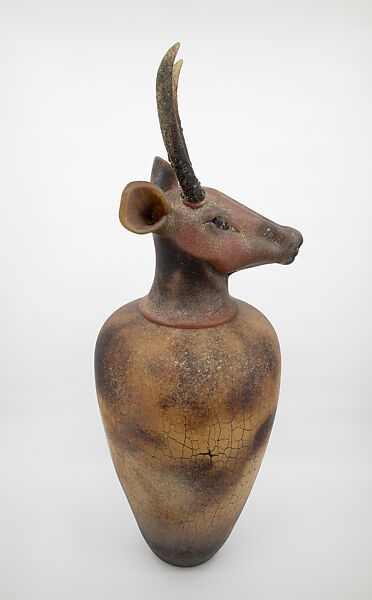 Canopic Jars: Elk (Spike), William Morris (American, born Carmel, California, 1957), Glass