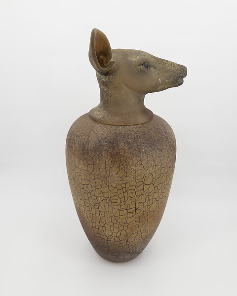 Canopic Jars: Elk (Cow), William Morris (American, born Carmel, California, 1957), Glass