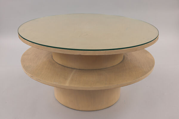 Two-Tier Table, Gerald Summers (British (born Egypt), Alexandria 1899–1967), Plywood and glass 