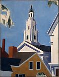 Universalist Church, Provincetown, Niles Spencer (American, Pawtucket, Rhode Island 1893–1952 Dingman&#39;s Ferry, Pennsylvania), Oil and graphite on canvas 
