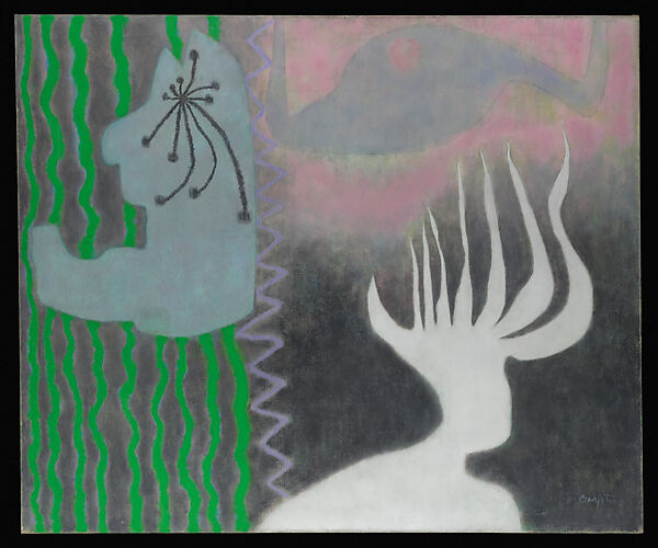 The Flesh Eaters, William Baziotes  American, Oil and charcoal on canvas